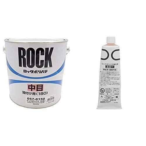 公式ウェブストア ロックペイント ロック金属用ポリパテ 中目 薄付け用 4kg 057 0150 02 ロック金属用ポリパテ 硬化剤エロー 80g 057 安い直販店 Microrubber Com Br