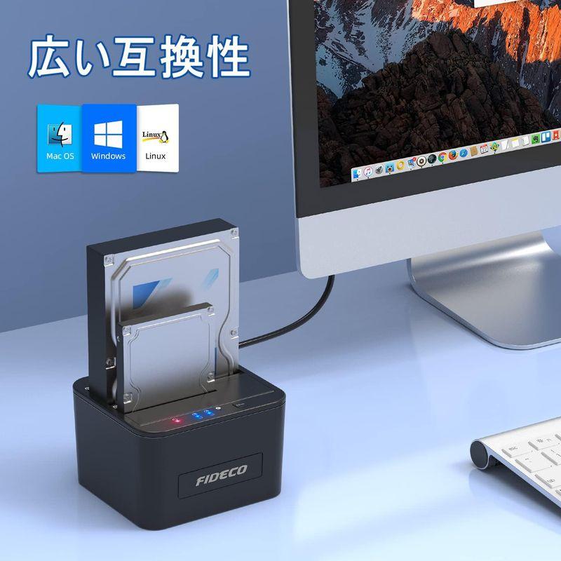 FIDECO HDDスタンド、USB3.0接続 2.5型 / 3.5型 SATA HDD/SSD対応、パソコンなしでHDDのまるごとコピー機｜best-filled-shop｜06