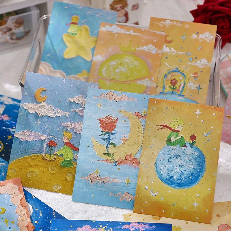 RemeeHi はがき The Little Prince 星の王子さま かわいいねこ 世界の傑作 有名な絵画 30枚（重複なし） クリエイ｜best-filled-shop｜03