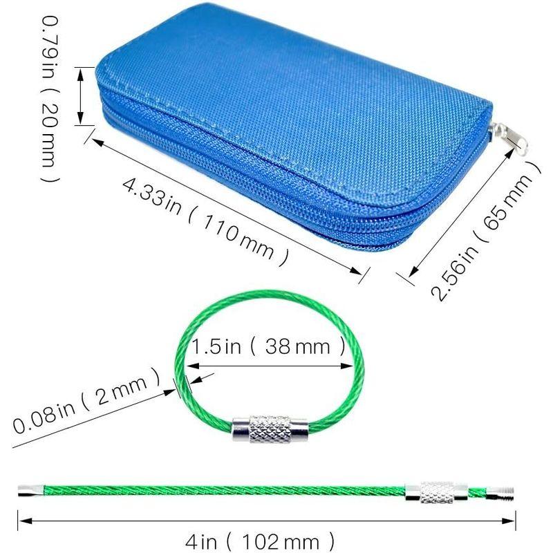 SourceTon メモリーカードホルダー 8ページおよび22スロットメモリーカードケース2パック TF、SD、SDHC、SDXC、MMCカ｜best-filled-shop｜09