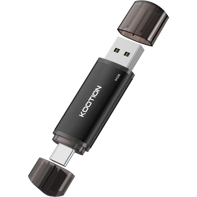 KOOTION USBメモリ 64GB タイプC 2in1 USB2.0 + Type-C デュアル usbメモリー タイプc OTG スマ｜best-filled-shop｜03