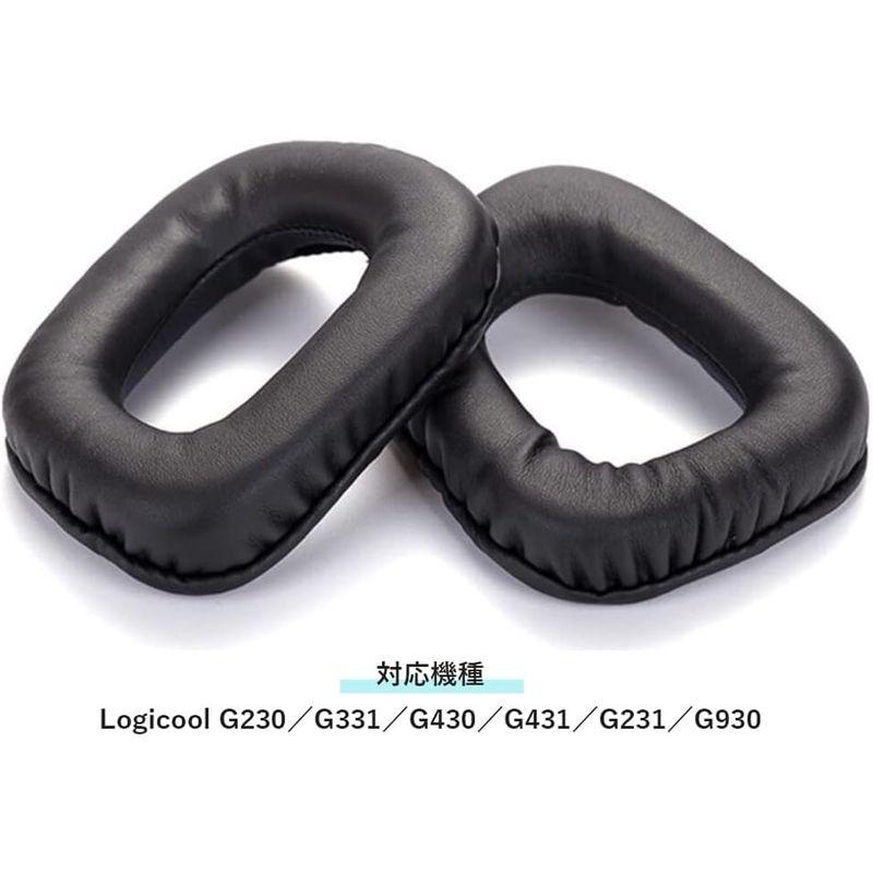 オーディオファン 交換用レザーイヤーパッド for Logicool製(ロジクール) G230 G331 G430 G431 G231 G9｜best-filled-shop｜06