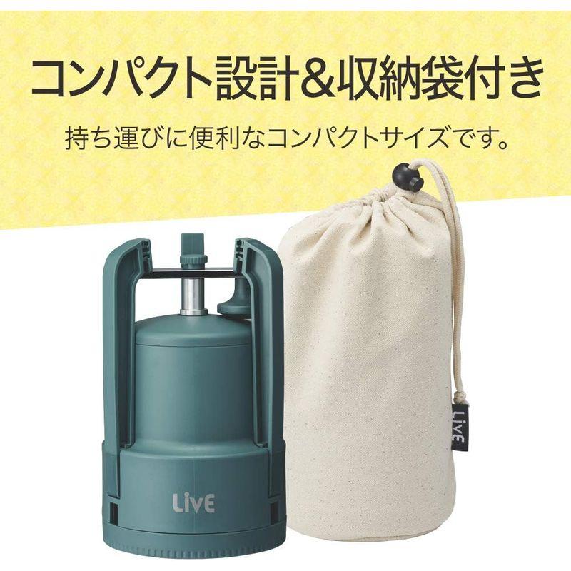 ドウシシャ 氷かき器 手動 LivE かちわり手動かき氷器 収納袋付き 製氷カップ付き グリーンIS-D-20GR｜best-filled-shop｜03