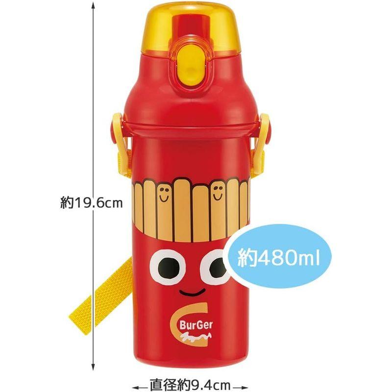 スケーター (skater) 子供用 Ag+ 抗菌プラスチック 水筒 480ml バーガーコンクス 日本製 PSB5SANAG｜best-filled-shop｜08