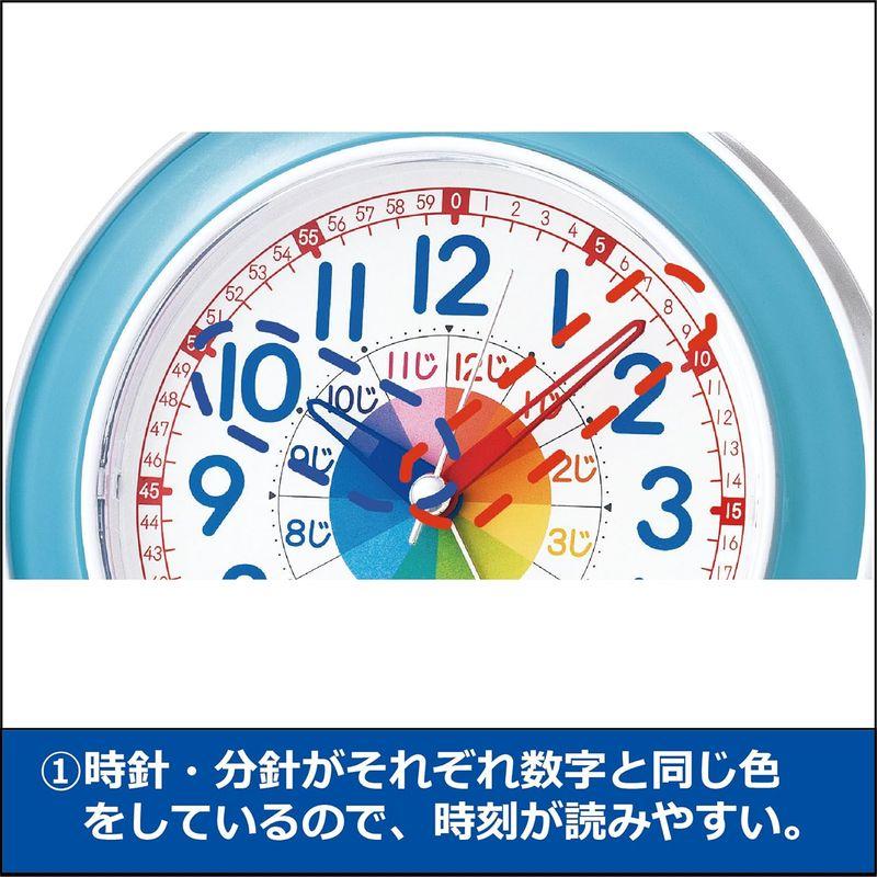 セイコー クロック 目覚まし時計 置き時計 知育 アナログ ピンク KR887P SEIKO｜best-filled-shop｜07