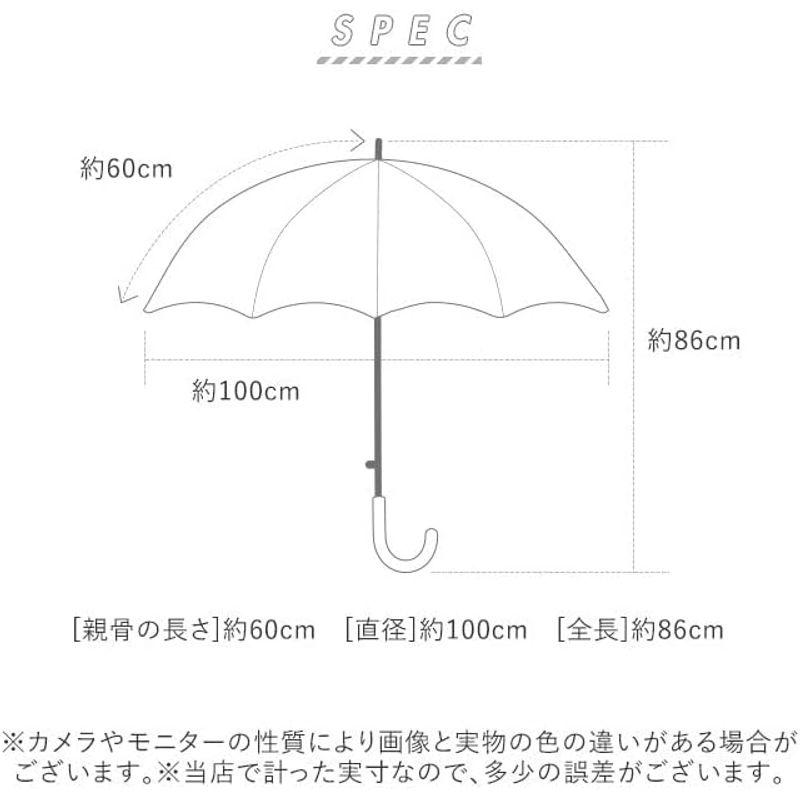 エバーイオン 長傘 手開き ドット ベージュ 生地張替可能 8本骨 60cm グラスファイバー骨 Ev703 ベージュ｜best-filled-shop｜03