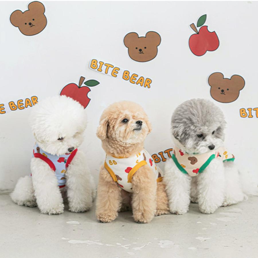 犬 服 Bite Me バイトミー Bite Bearタンク 犬服 タンクトップ くま イラスト かわいい 夏 夏服 部屋着 韓国ブランド 伸縮性 おしゃれ 犬の服 ドッグ Bm 017 Best Friends 通販 Yahoo ショッピング