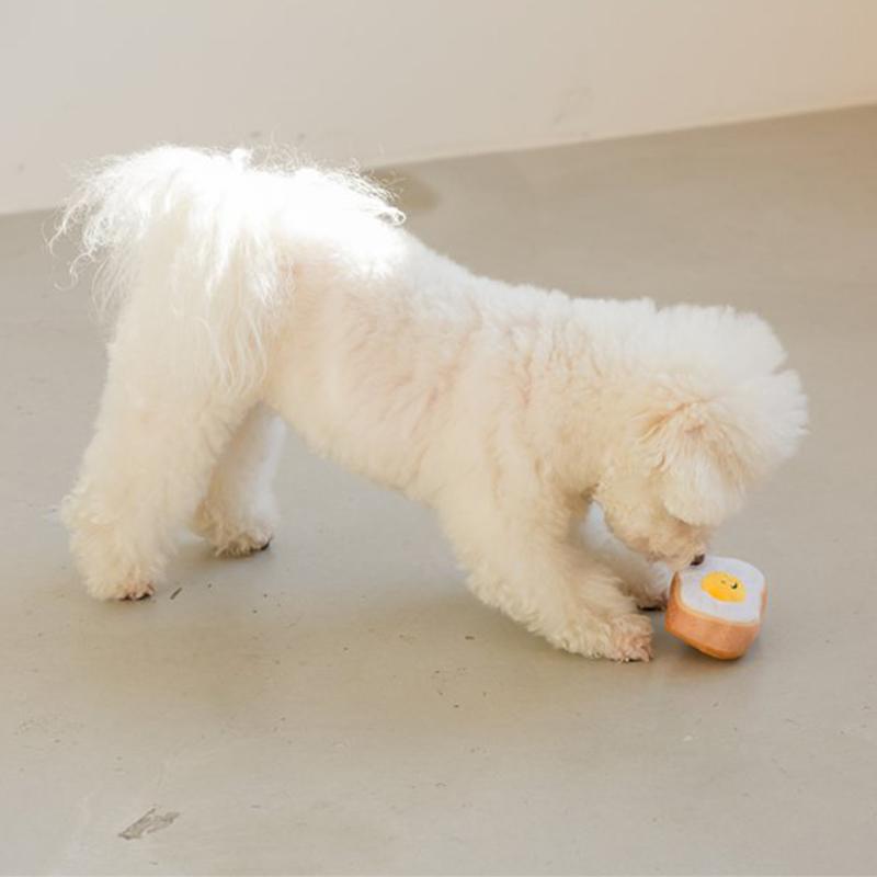 BITE ME バイトミー エッグトーストトイ 犬 おもちゃ 犬用おもちゃ 犬のおもちゃ 犬 玩具 噛む パン 音 かわいい 韓国 ぬいぐるみ 小型犬  :bmty-007:Best Friends - 通販 - Yahoo!ショッピング