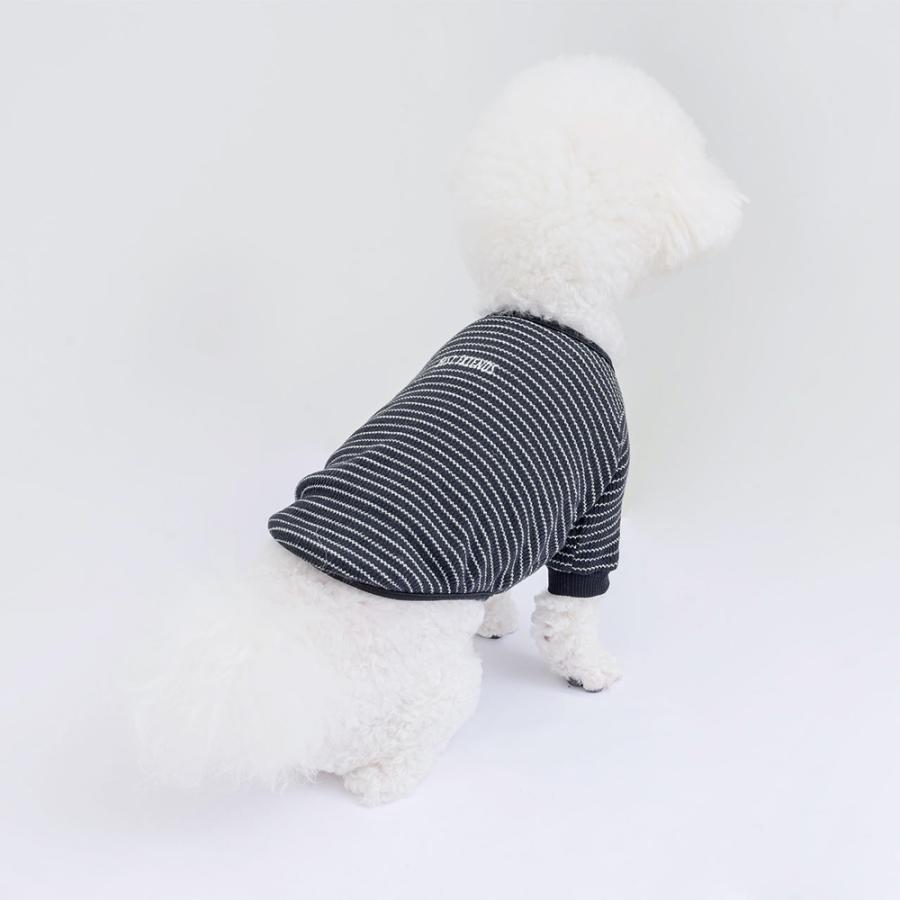 黒　白　ボーダーの犬の服 犬 服 Tシャツ ボーダー｜BF ワッフルボーダーTシャツ S M L XL XXL