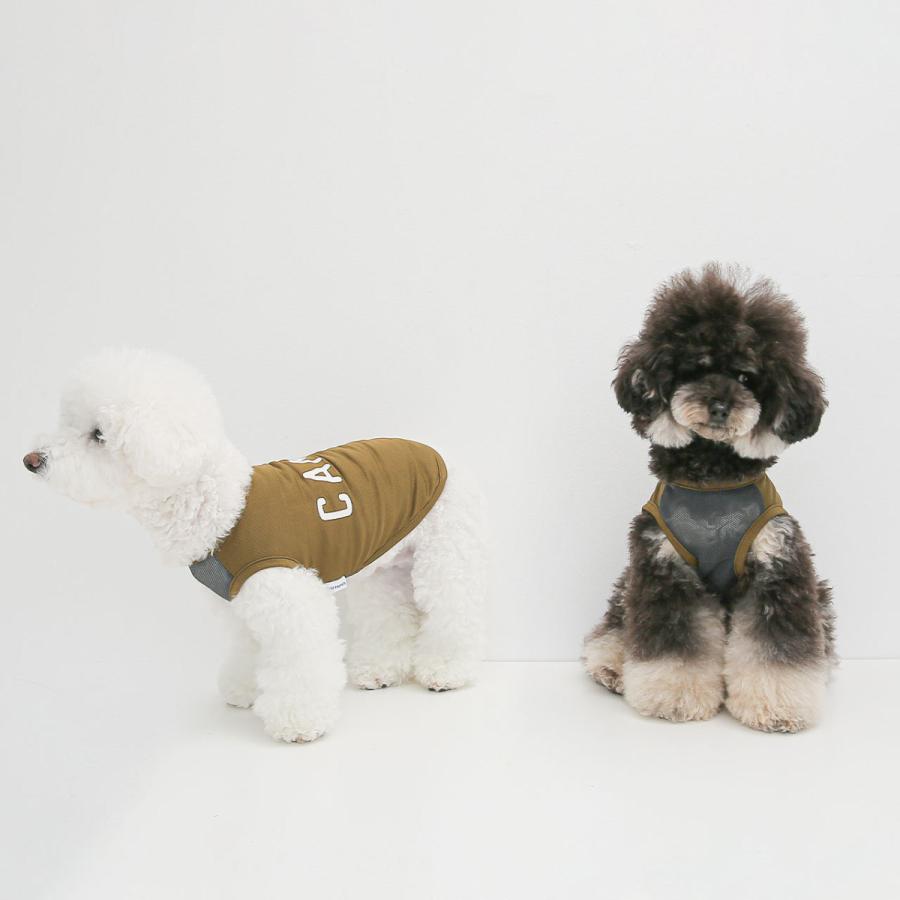 キャンプクールメッシュタンク S M L XL XXL｜犬服 ドッグウェア 夏
