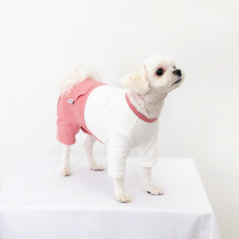 ベストフレンズ ツートーンポケットロンパース S M L XL XXL 犬