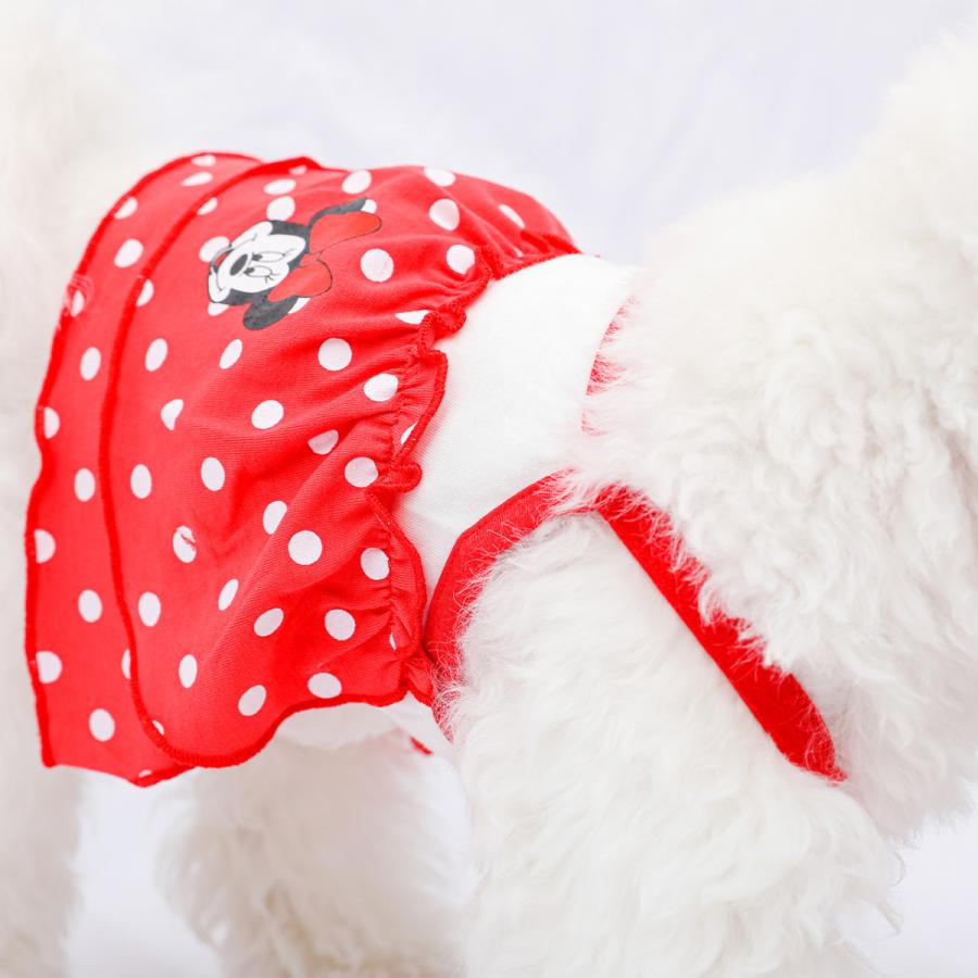 ベストフレンズ Disney ディズニー ミニー 水玉ワンピース S M L XL 犬 服 犬服 犬の服 ドッグウェア ワンピ キャミ 女の子 かわいい プリント 女の子 cld016