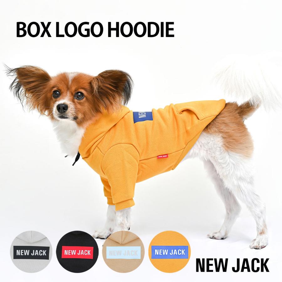 犬 服 パーカー｜NEW JACK ニュージャック ボックスロゴフーディー