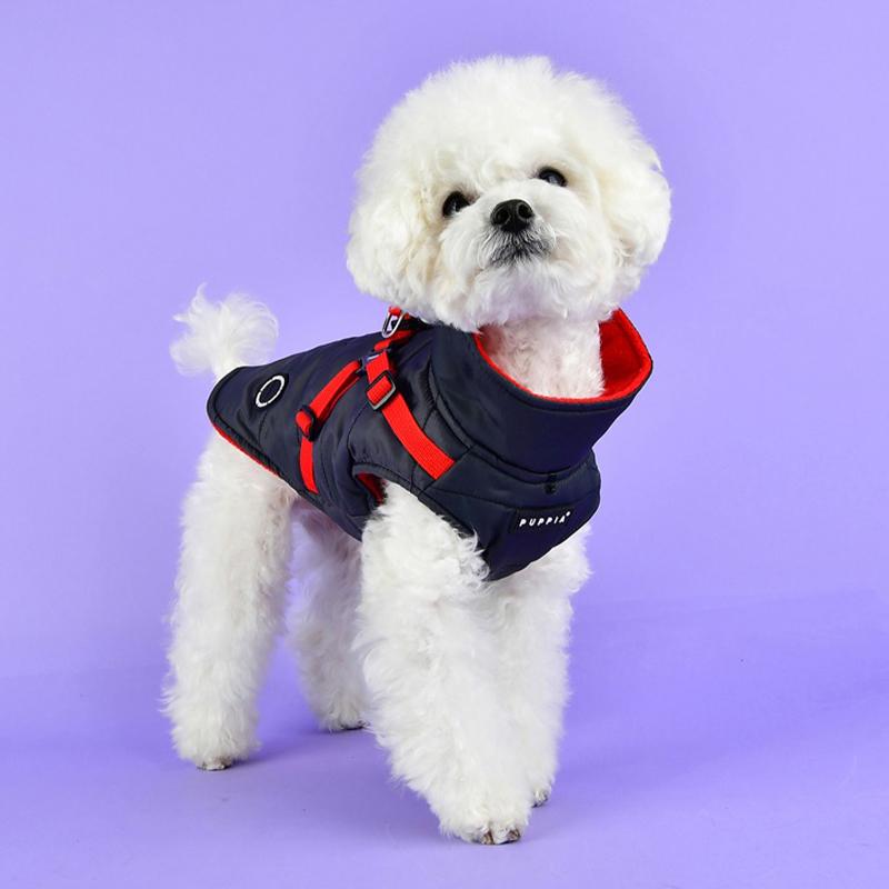 LEDライトプレゼント PUPPIA パピア マウンテニア2 S,M,L 犬服 冬 ハーネス 一体型 ダウン 防寒 胴輪 ベスト 裏地フリース 迷子札 LEDライトプレゼント PUPPIA パピア マウンテニア2 S,M,L 犬服 冬 ハーネス 一体型 ダウン 防寒 胴輪 ベスト 裏地フリース 迷子札
