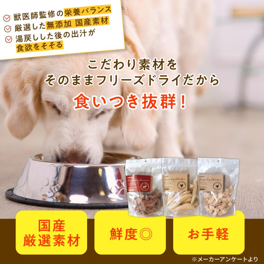 white fox ホワイトフォックス フリーズドライ鶏むね肉15g 鶏ササミ15g