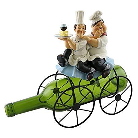 人気no 1 本体 特別価格キッチン装飾ローレル ハーディ料理人withワインガラスon自転車メタルワインボトルホルダー好評販売中 大注目 Marshallschool Edu Jo