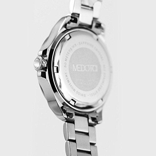 MEDOTA Farfalla.D Women's Studded Automatic Water Resistant Analog Quartz Watch - Silver 並行輸入品｜best-importer｜03