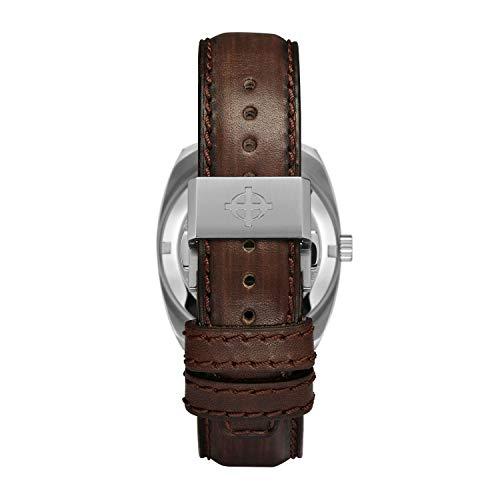 Zodiac Men's Sea Dragon Deployant Swiss Automatic Stainless Steel and Leather Luxury Watch Color: Silver Brown (ZO9911) 並行輸入品｜best-importer｜02