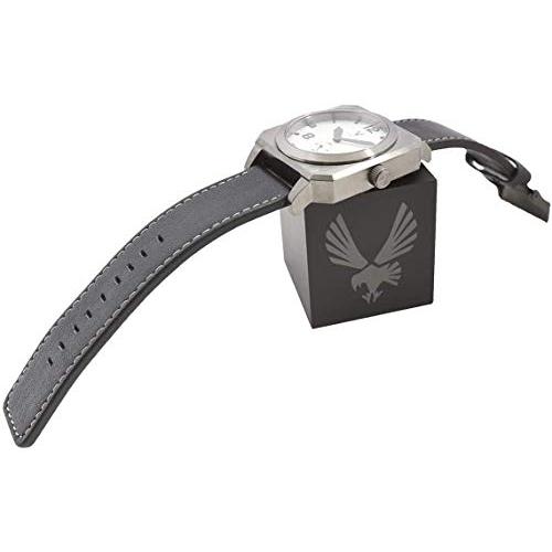 Toynk JUPITYR Men's Ganymede Leather Wrist Watch | Gunmetal Silver Analog Dial | Men's Full-Size Swiss Quartz Timepiece 並行輸入品｜best-importer｜03