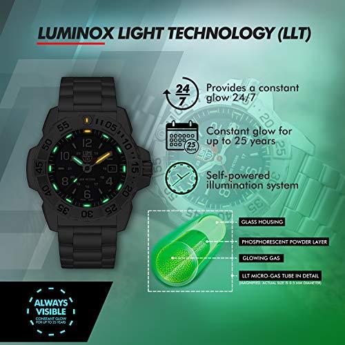 Luminox ネイビーシールスティール XS.3254 メンズ腕時計 45mm シルバー/ブルー ミリタリーウォッチ 日付機能 200m防水 サファイアガラス 並行輸入品｜best-importer｜04
