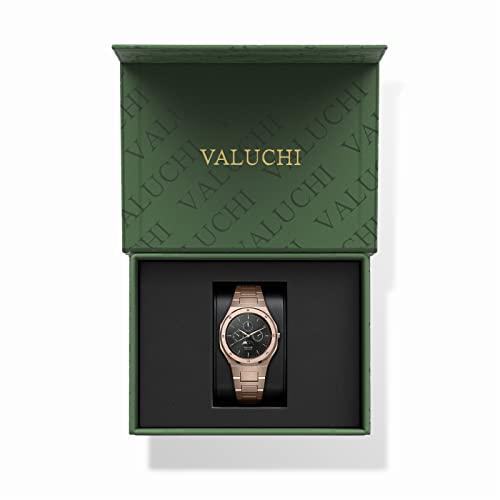 Valuchi Men's Lunar Calendar Automatic Moonphase Watch - Rose Gold, Stainless 並行輸入品｜best-importer｜09