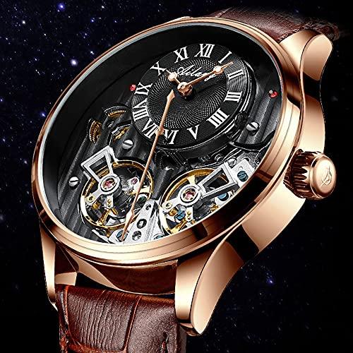 Men's AILANG Watch, Automatic Double-Sided Hollow Mechanical Fashion Business Watch 並行輸入品｜best-importer｜02
