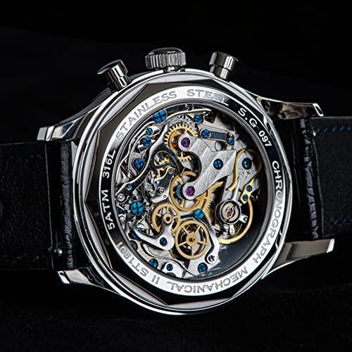 Sugess SUCHP007Z SWAN Neck x Exhibition case Back Chrono Mens Watch Seagull 1963 並行輸入品｜best-importer｜07