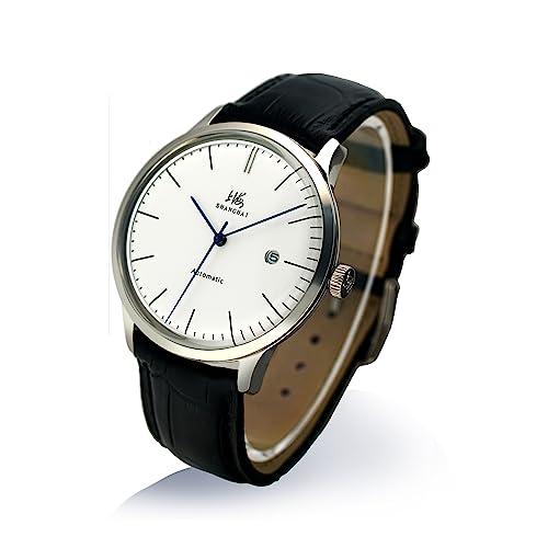 SEA-GULL Seagull Shanghai Series Men's Watch Automatic Mechanical Watches Simple Style Wrist Watches for Men, Silver, Classic 並行輸入品｜best-importer｜04