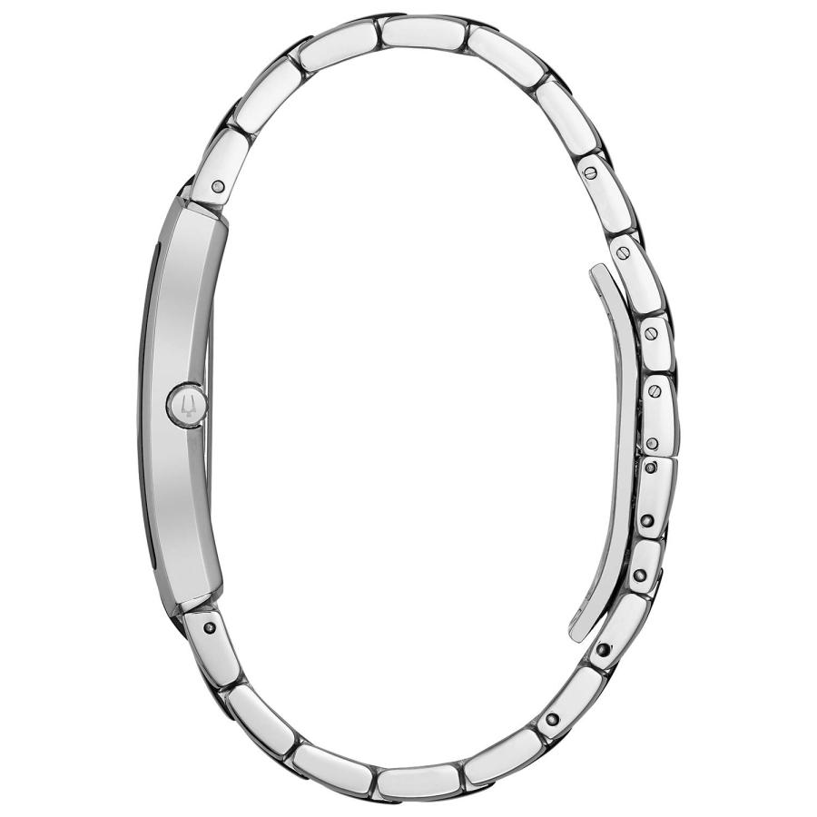 Bulova 98A117 メンズ クラシック レクタングル 2針クォーツウォッチ ヴィンテージインスパイア スリムケースの画像