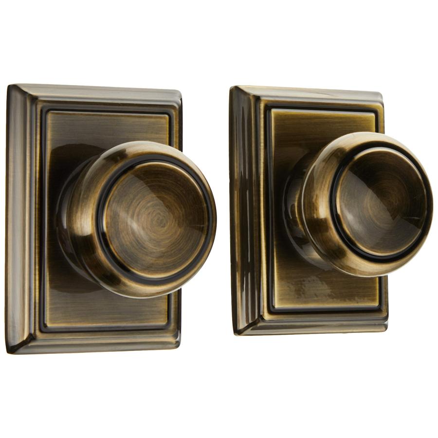 Schlage Lock Company F10AND609ADD アディソンコレクション アンドーバーパッセージノブ アンティーク真鍮_1