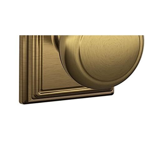 Schlage Lock Company F10AND609ADD アディソンコレクション アンドーバーパッセージノブ アンティーク真鍮_2