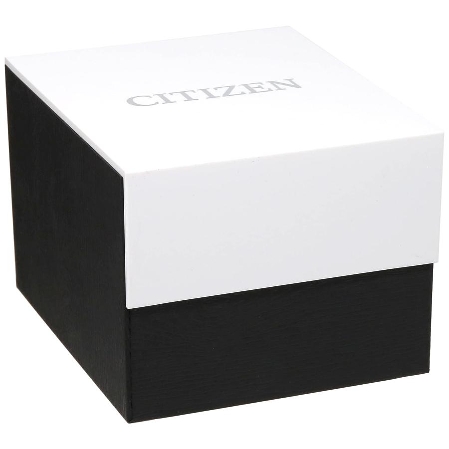 CITIZEN エコドライブ メンズ AU1062-56E Axiom ゴールドトーン ブラックダイヤル 30m防水 光発電 腕時計の画像