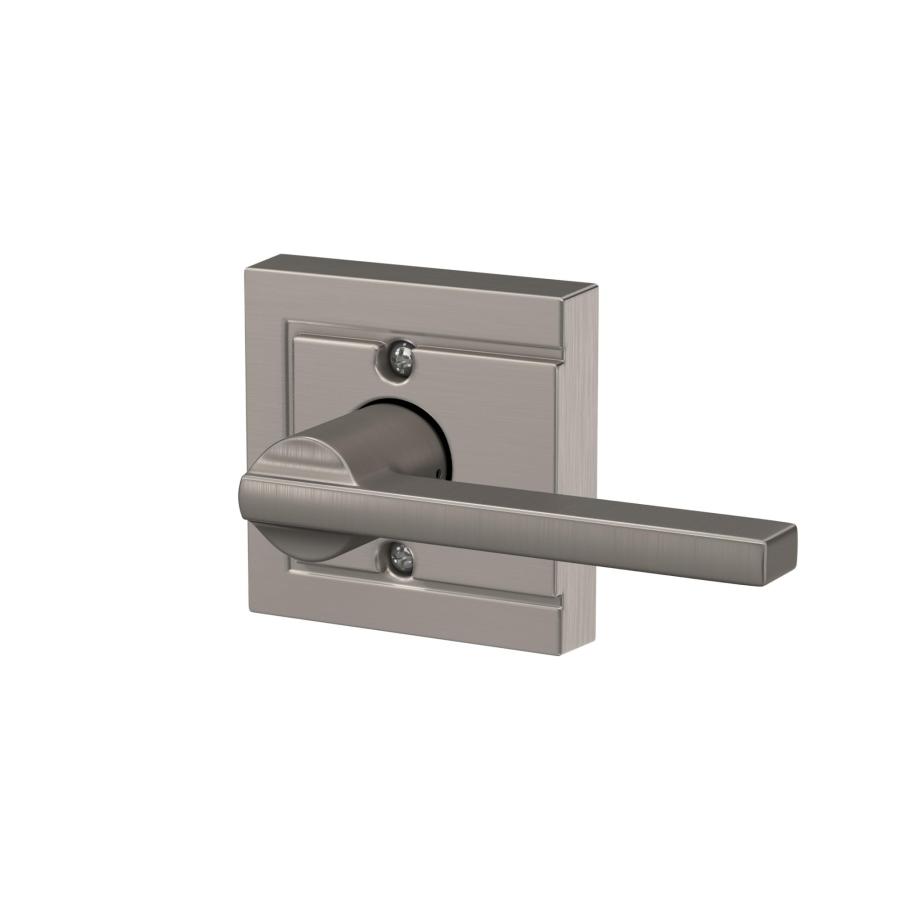 Schlage Lock Company ラティチュードレバー アップランドトリム 非ターンロック サテンニッケル (F170 LAT 619 ULD)_4