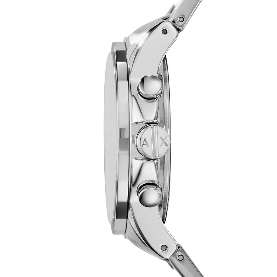 Armani Exchange メンズ AX2509 クロノグラフウォッチ ステンレス 45mm ブルーダイヤル シルバートーン ミネラルの画像