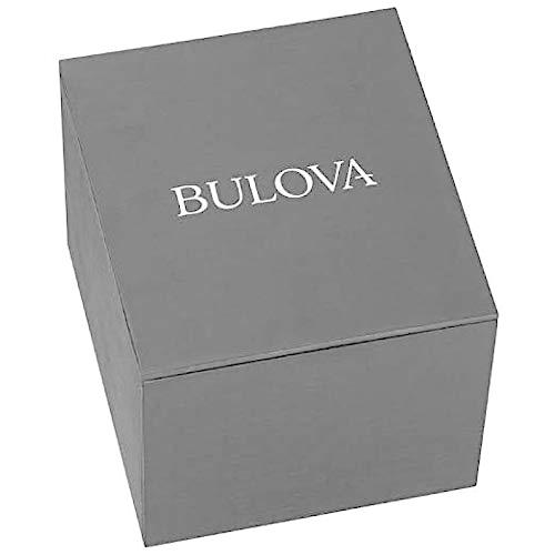 Bulova 96B262 エアロジェット メンズ クラシック 6針クロノグラフ ブラックレザーストラップ ステンレス 41mm クォーツ腕時計の画像