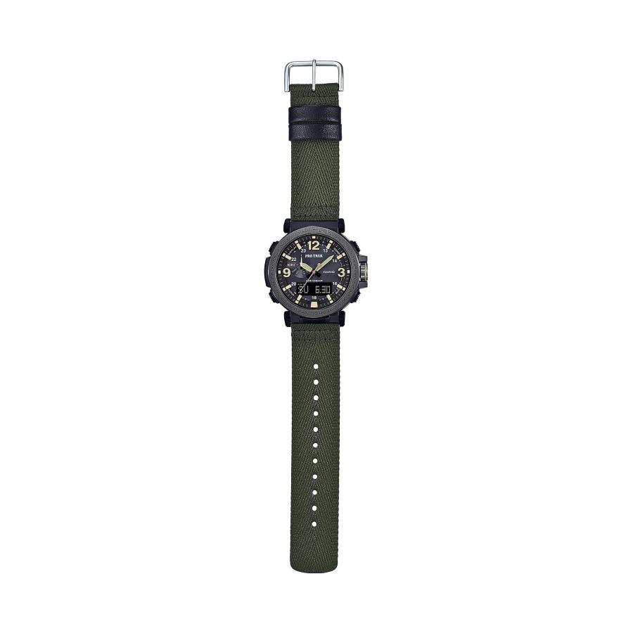 Casio PRO TREK PRG-600YB-3CR メンズ アナログデジタル グリーン クォーツ腕時計 52mmケース アウトドアの画像