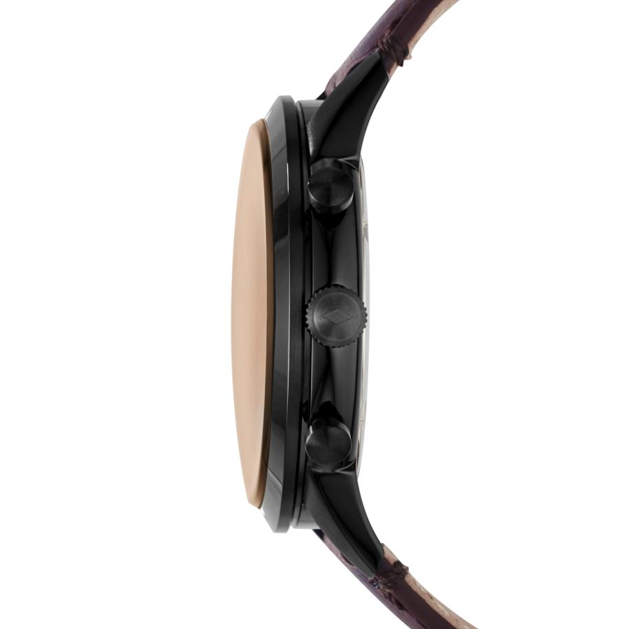 Fossil Townsman FS5437 44mm クロノグラフ クォーツ ブラウンダイヤル 本革ストラップの画像