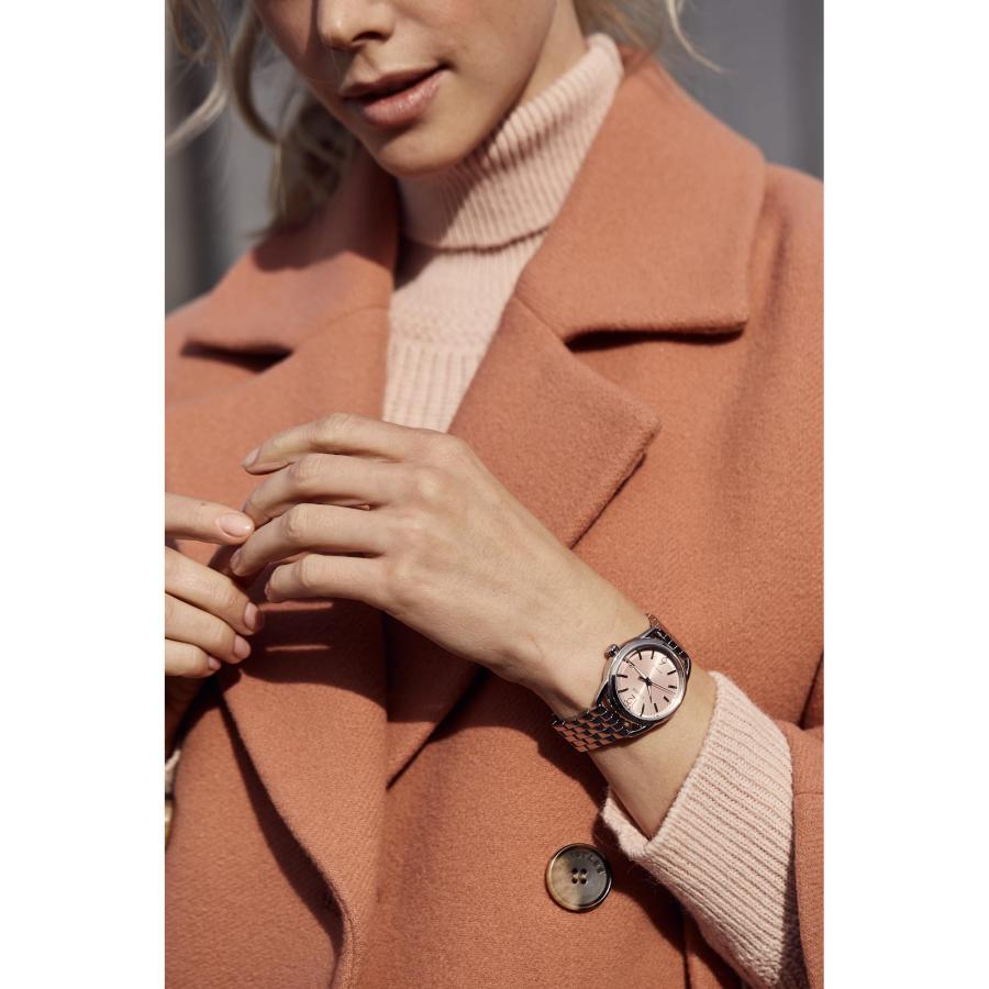 シチズン エコドライブ カジュアル レディース 腕時計 ステンレススチール, Silver Bracelet, Pink Dial, カジュアルの画像