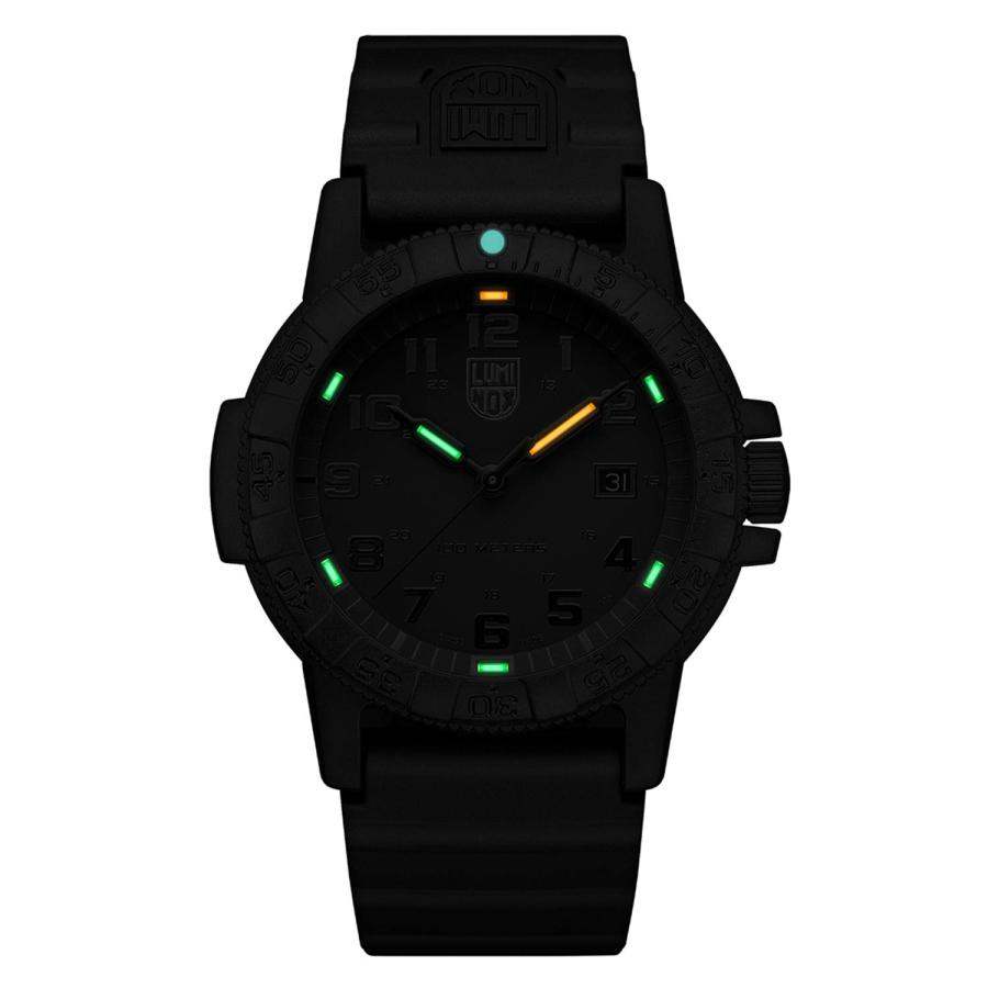 Luminox Men's Sea Turtle Giant XS0321BOL Black Silicone Quartz Fashion Watchの画像