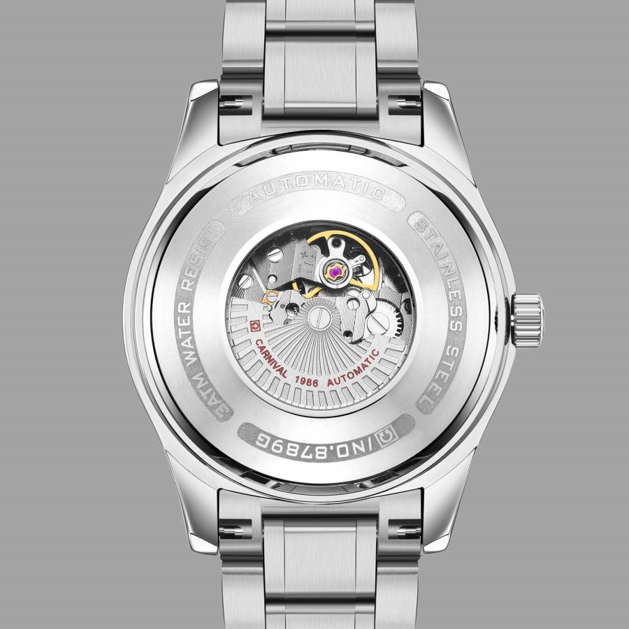 Gosasa His and Hers Couple Watches Automatic Pair Watch for Men Women Gift Set of 2 (Black)の画像