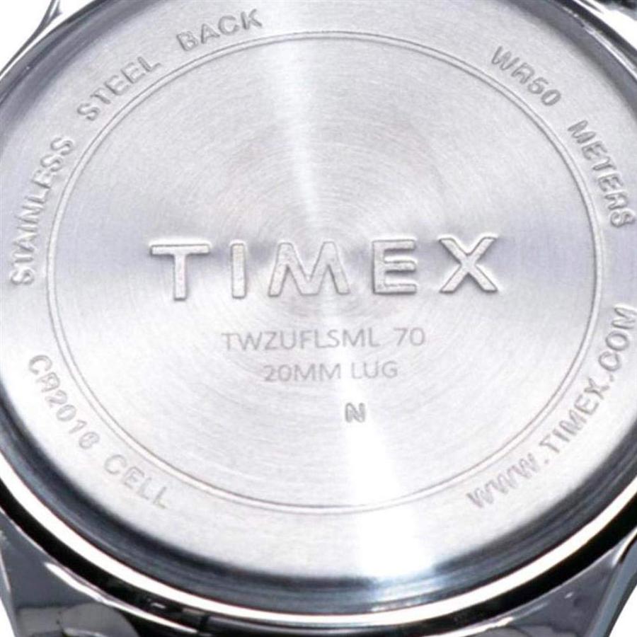 Timex Tribute メンズ NHLシテーション 42mm 腕時計 ニューヨーク・レンジャーズ ステンレス蛇腹バンド チームロゴ デイト表示付きの画像