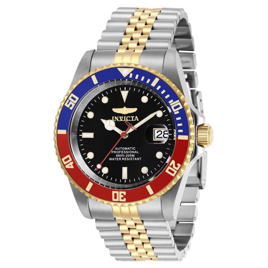 Invicta Men's 29180 Pro Diver Automatic 3 Hand Black Dial Watchの画像