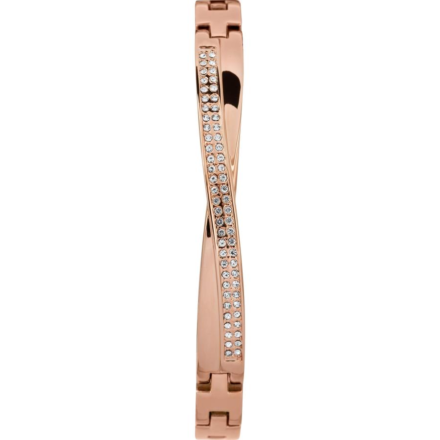 Timex レディース ドレスクリスタル 23mm 腕時計＆ブレスレット ギフトセット スワロフスキー ローズゴールド TW2T57900の画像
