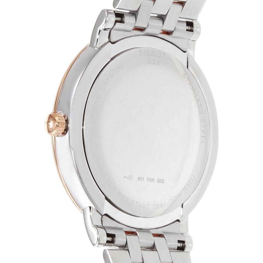 Tissot カーソン T1224102203300 メンズ 40mm スイスクォーツ ローズゴールドPVD サファイアクリスタル ローマ数字ダイヤル ステンレスブレスレットの画像