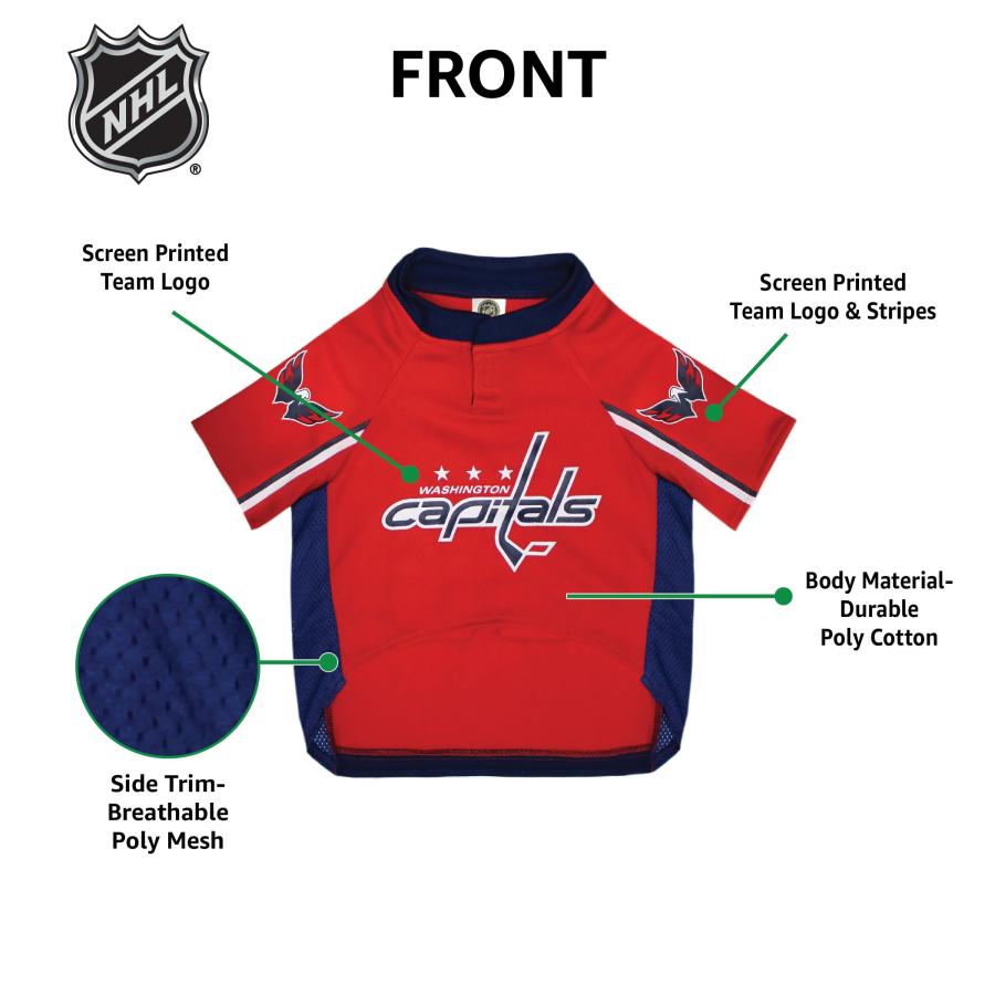 Pets First NHL Pet Jersey - Washington Capitals Dog Jersey, XX-Large. A Premium Big Jersey for Dogs ＆ Cats to Look just Like The Real Hockey Player,の画像