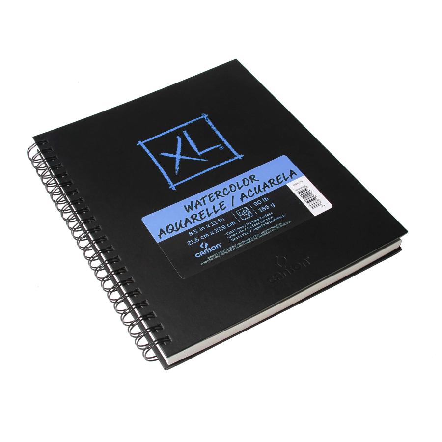 Canson 水彩ブック XL 8 x 11インチ ブラック