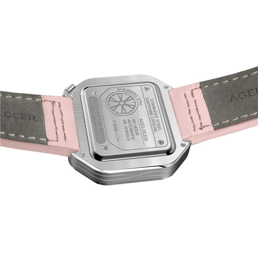AGELOCER Women's Top Brand Automatic Mechanical Square Fashion Punk Luminous Analog Luxury Watch (VP:5809A10)の画像