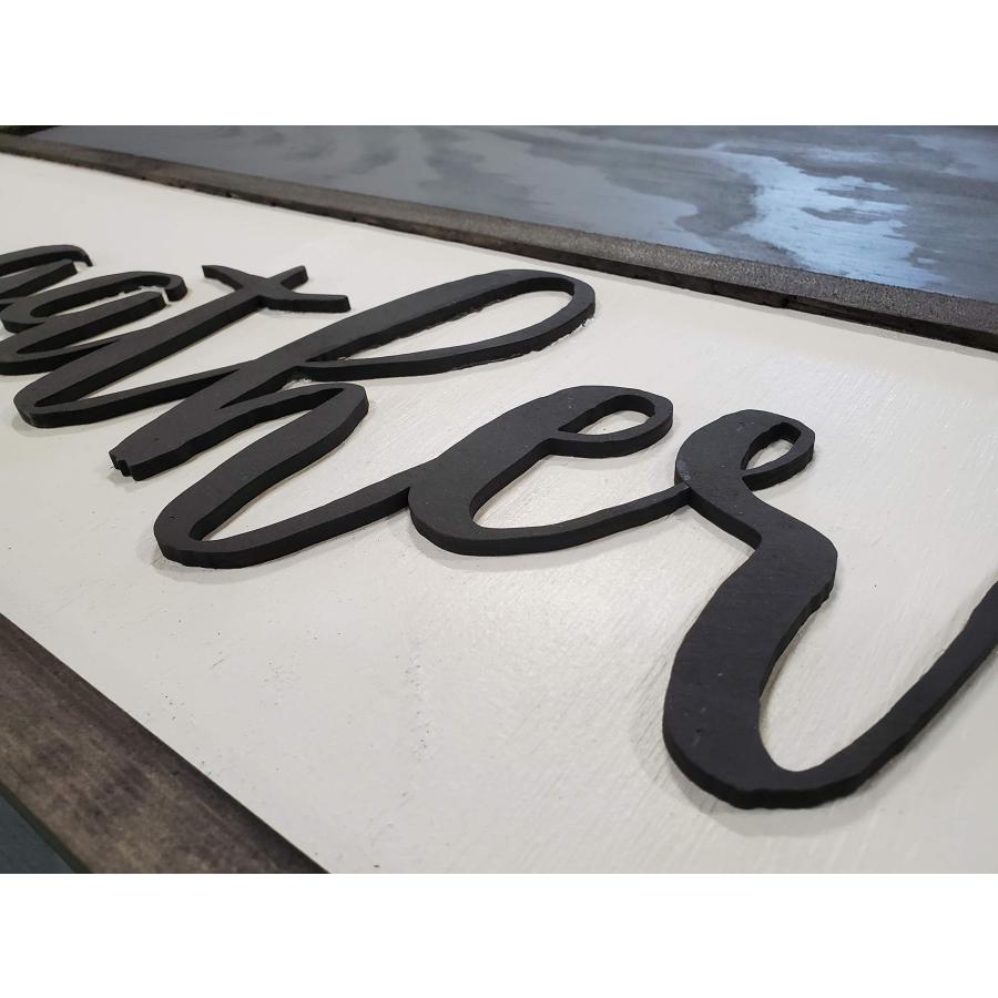 木製ウォールサイン「Gather」立体木製文字 ハンドメイド ファームハウス インテリア_1