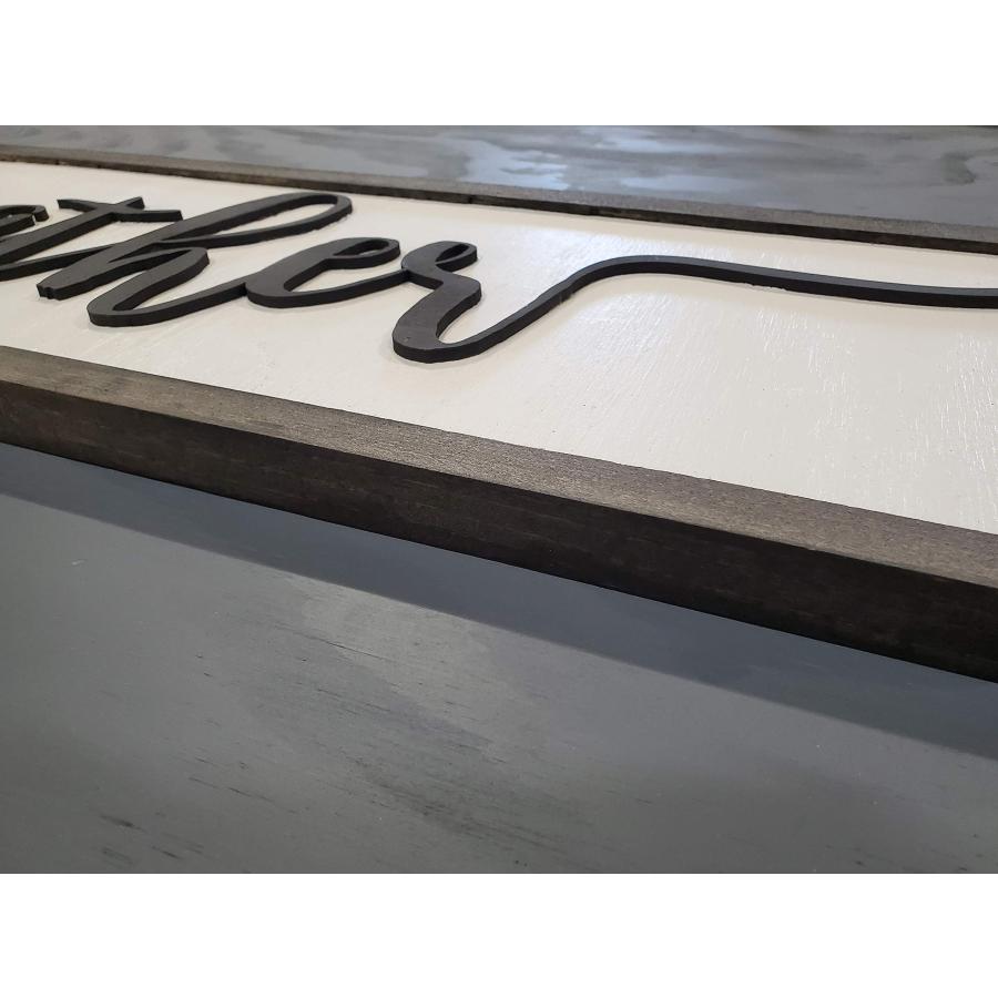 木製ウォールサイン「Gather」立体木製文字 ハンドメイド ファームハウス インテリア_4