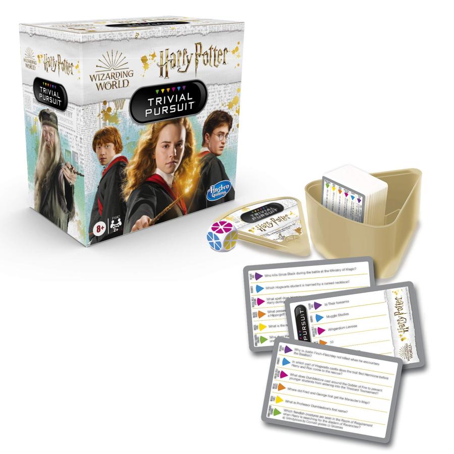Hasbro Gaming - Trivial Pursuit: Wizarding World Edici〓n Harry Potter, Juego Compacto de Trivia para 2 o m〓s Jugadores, 600 Preguntas de Trivia, deの画像